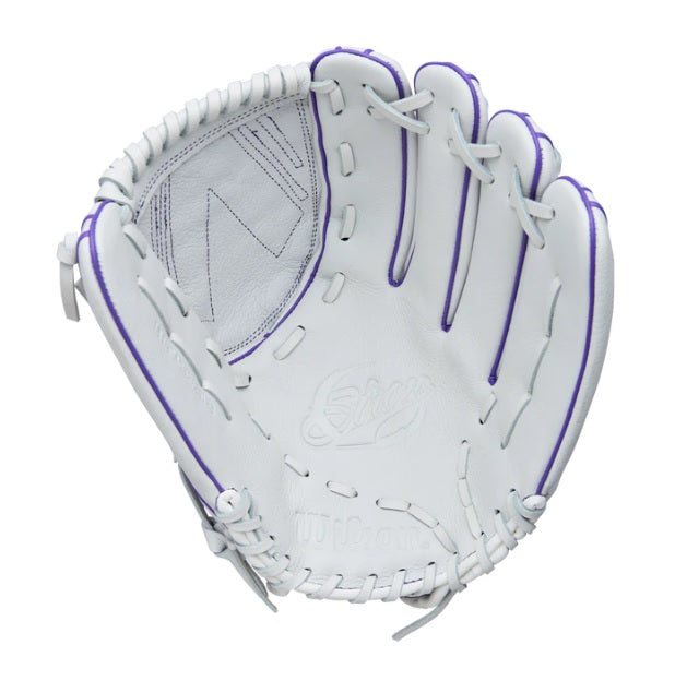 WILSON A500 SIREN GLOVE 12.5" WHITE/SEAFOAM/PURPLE