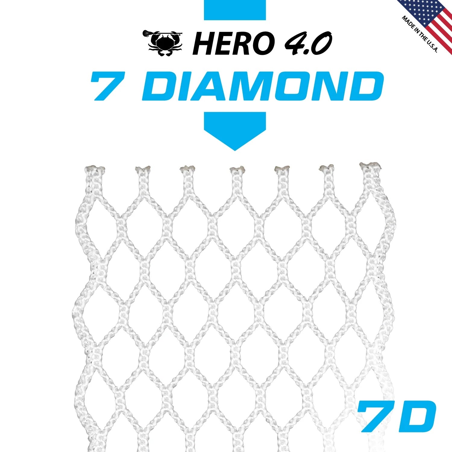 ECD HEROMESH 4.0 LACROSSE MESH SEMI SOFT 7D WHITE