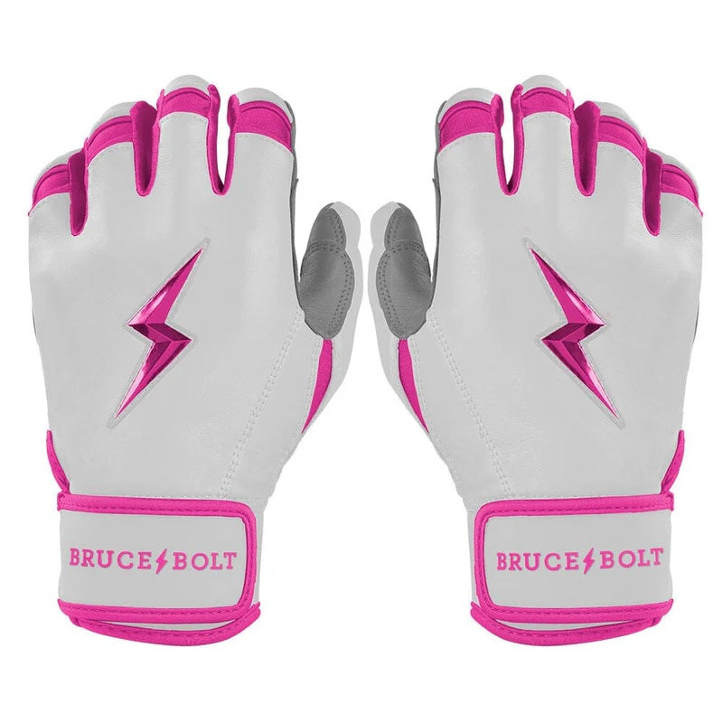 BRUCE BOLT CHROME SERIES SHORT CUFF BATTING GLOVES YTH