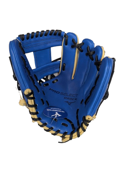 MIZUNO PRO SELECT CUSTOM BASEBALL GLOVE GPS-50C 11.75" RHT TAN/BLUE