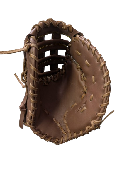 QUINN FM - Single Post Brown Smooth Cowhide Baseball glove 1B 12.5"