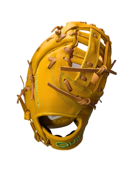 QUINN FM - Single Tan Smooth Cowhide Baseball glove 1B 12.5"