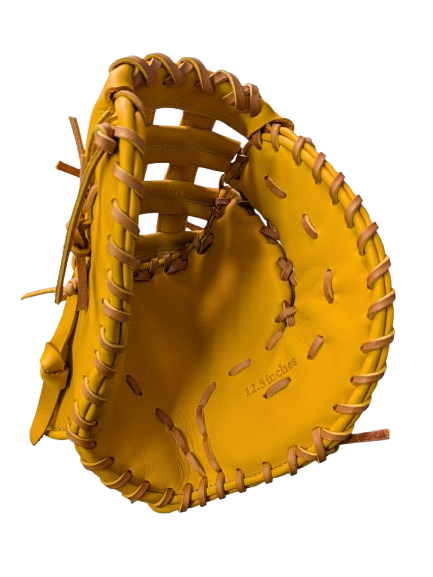 QUINN FM - Single Tan Smooth Cowhide Baseball glove 1B 12.5"