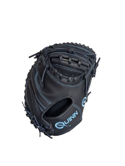 QUINN CR - Half Moon Navy Smooth Cowhide Catchers Mitt 32.5"
