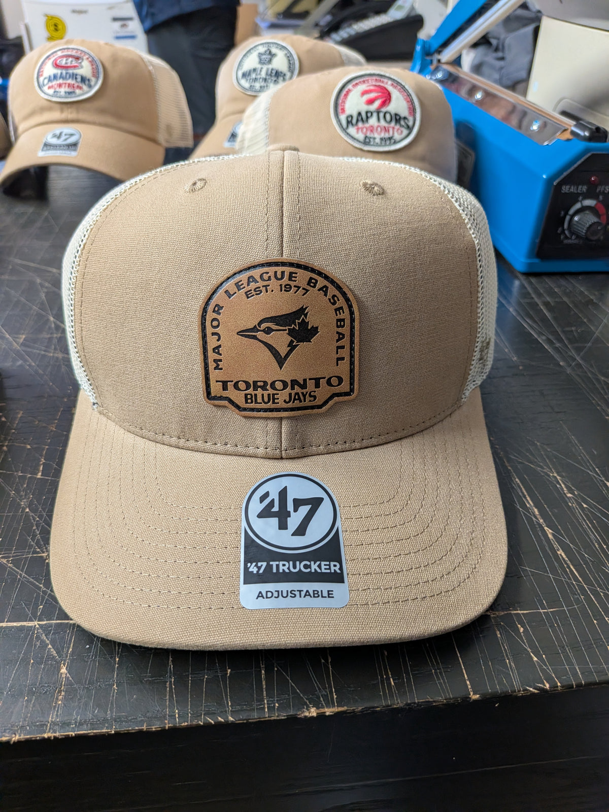 47 BRAND BONEHIDE MLB SNAPBACK HAT OSFM TORONTO BLUE JAYS