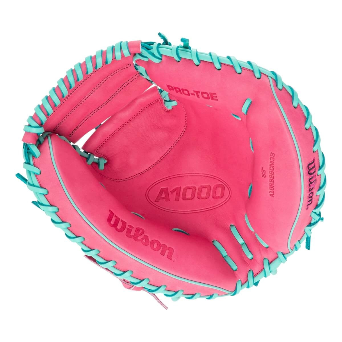 WILSON A1000 CM33 BASEBALL CATCHER MITT 33" PINK/BLACK -RHT