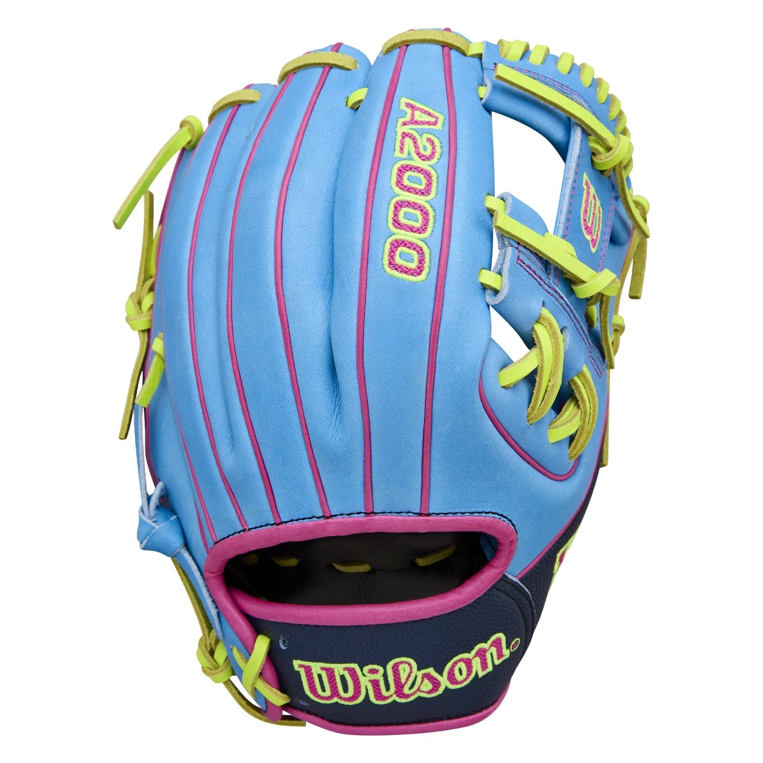 WILSON SPRING A2000 1786 BASEBALL GLOVE SKYBLUE/NAVY/OP -SS 11.5" RHT