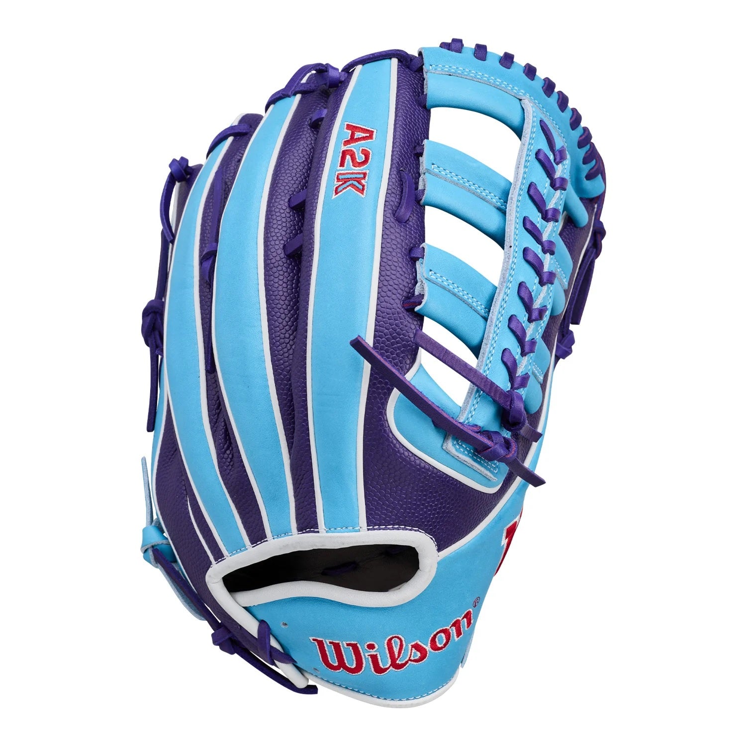 2026 SUMMER WILSON A2K 1810 12.75" PURPLE  / TROPICAL WHITE