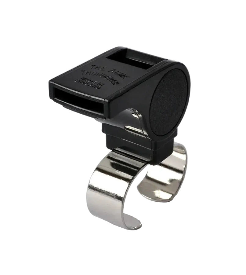 ACME BLACK THUNDERER WHISTLE w/ FINGER GRIP