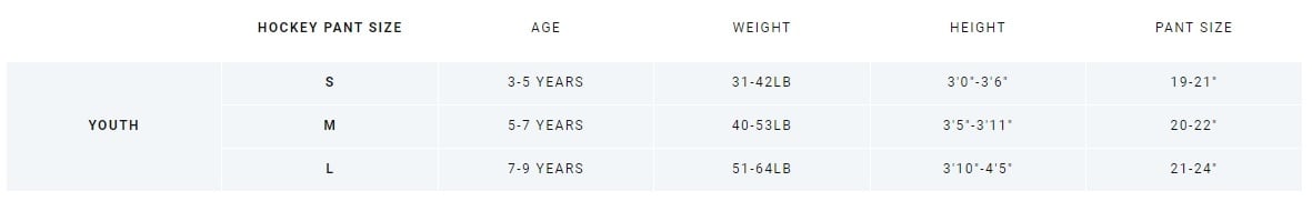 bauer_YTH_pant_sizing_1