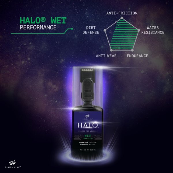 HALO ULTRA LOW FRICTION WET CHAIN LUBE 4OZ/120ML
