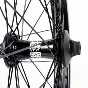 CULT HUB - CREW - FRONT BMX HUB - Female With Hub Guards2