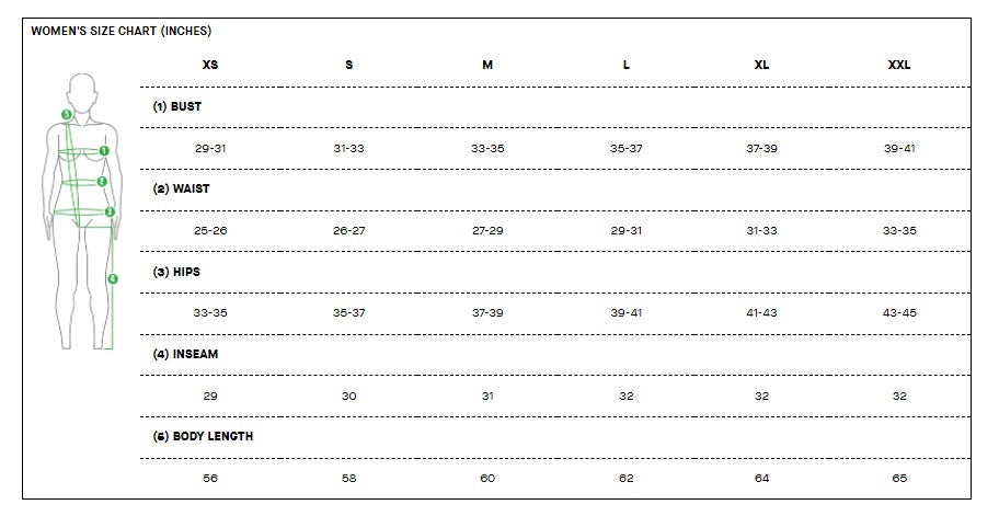 garneau_clothing_sizes_women
