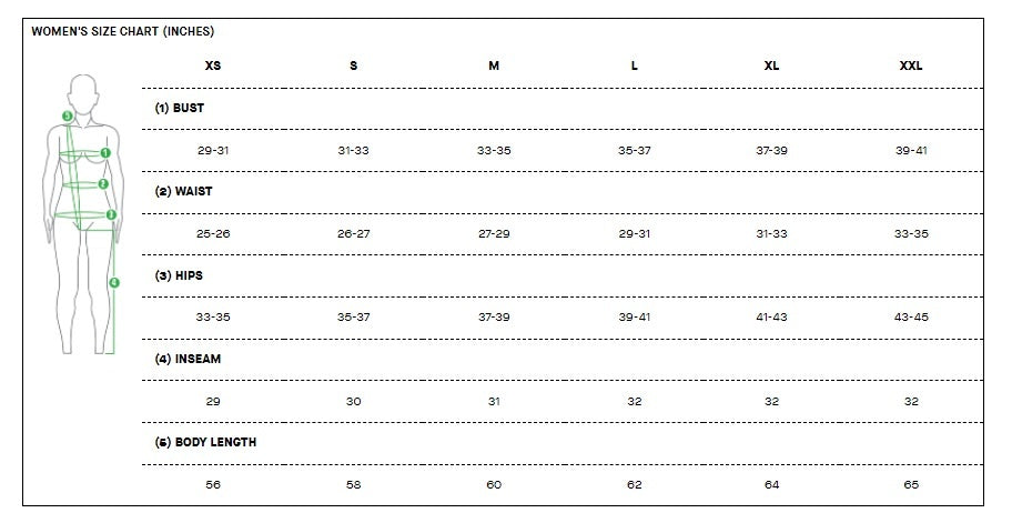 garneau_clothing_sizes_women