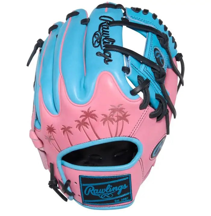 RAWLINGS HOH GOLD GLOVE 11.5" I/CV BASEBALL GLOVE COLUMBIA BLUE / PINK