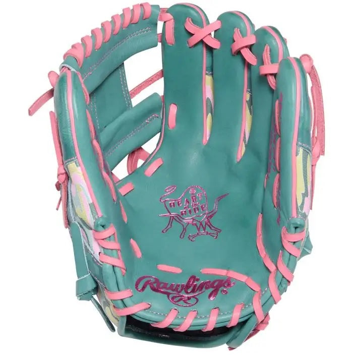 RAWLINGS HOH GOLD GLOVE 11.5" I/CV BASEBALL GLOVE SPRUCE / PINK