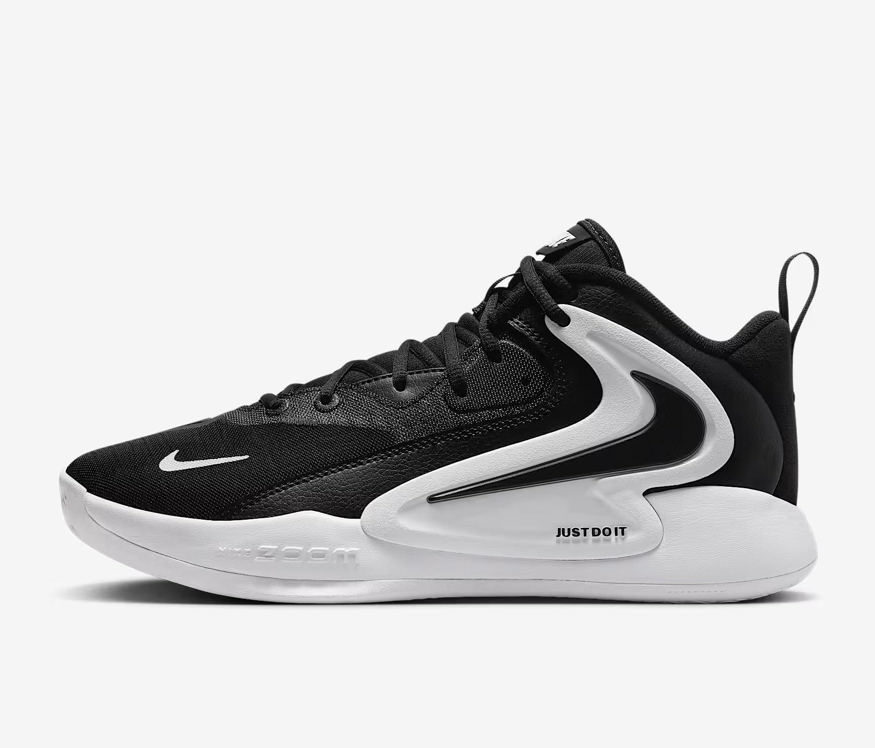 NIKE ZOOM HYPERSET 2 COURT SHOE UNISEX BLACK/WHITE