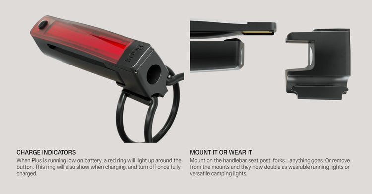 Knog Rear KNOG PLUS TWINPACK FRONT/REAR BICYCLE LIGHTS