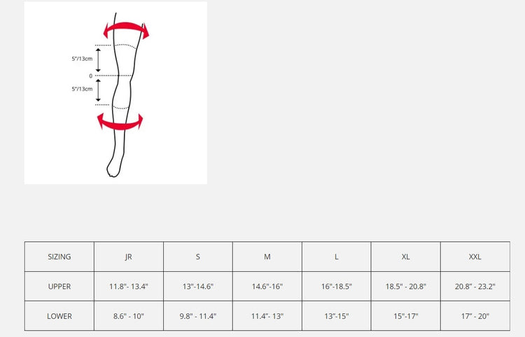 leatt_knee_sizing