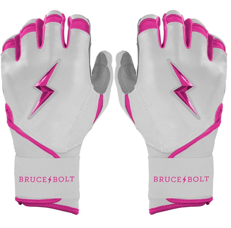 BRUCE BOLT CHROME SERIES LONG CUFF BATTING GLOVES YTH