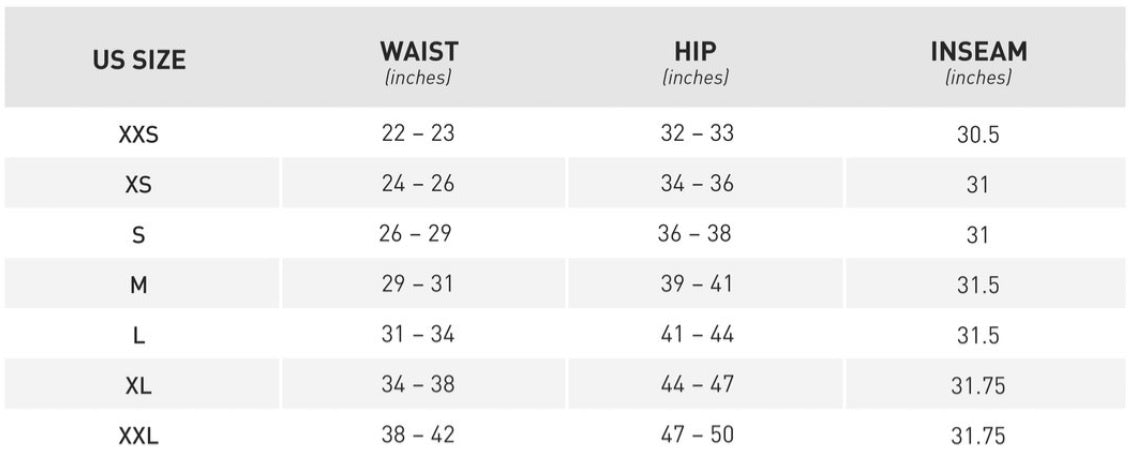 mizuno_womens_bottoms_sizing