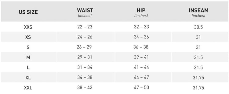 mizuno_womens_bottoms_sizing