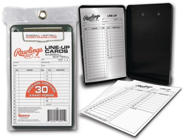 RAWLINGS SYSTEM-17 LINEUP CARDS