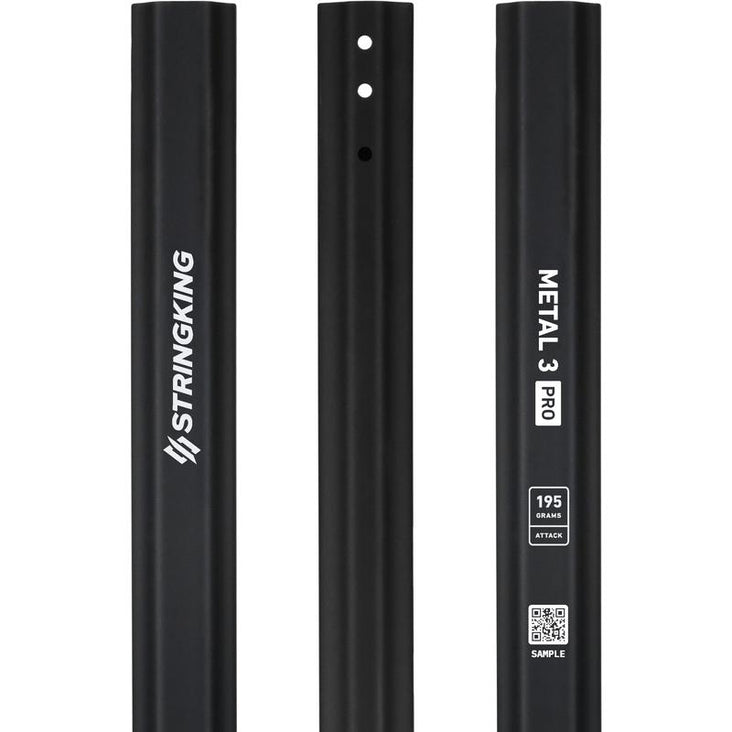 StringKing-Metal-3-Pro-Attack-195-Lacrosse-Shaft-Black-Triple