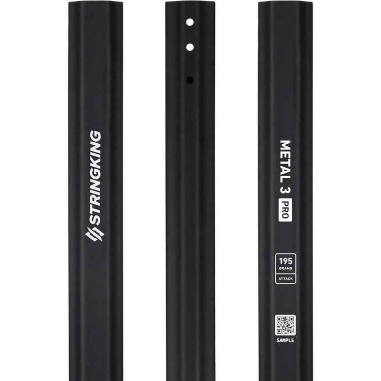 StringKing-Metal-3-Pro-Attack-195-Lacrosse-Shaft-Black-Triple