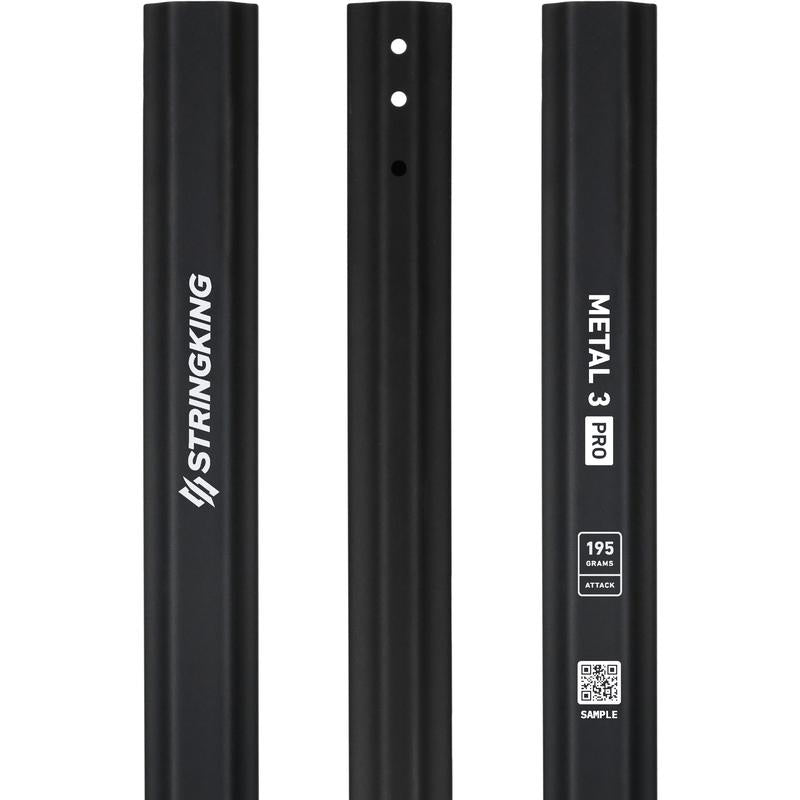 StringKing-Metal-3-Pro-Attack-195-Lacrosse-Shaft-Black-Triple