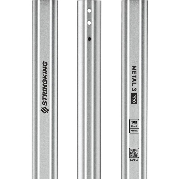 StringKing-Metal-3-Pro-Attack-195-Lacrosse-Shaft-Silver-Triple