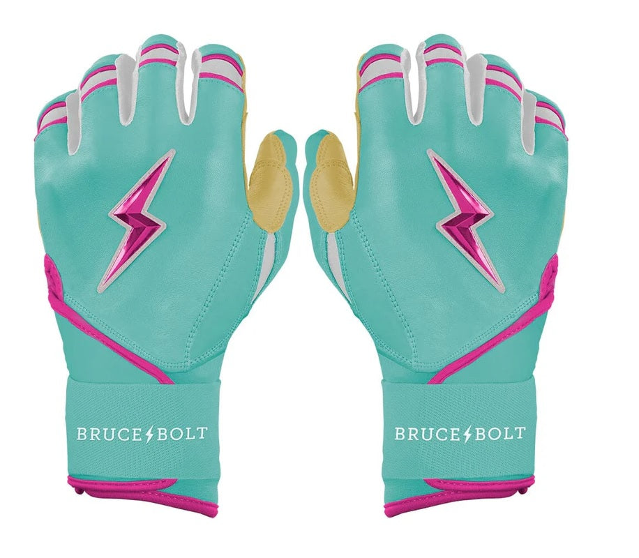 BRUCE BOLT SIGNATURE SERIES LONG  CUFF BATTING GLOVES AD