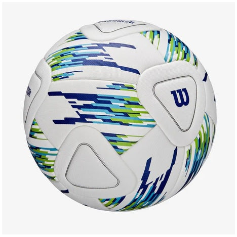 WILSON VANQUISH MATCH SOCCER BALL WHITE/GREEN/BLUE