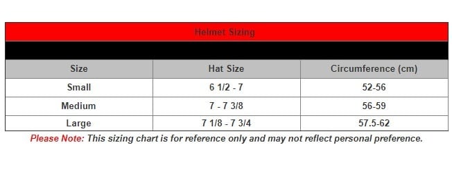 warrior-hockey-helmet-sizechart